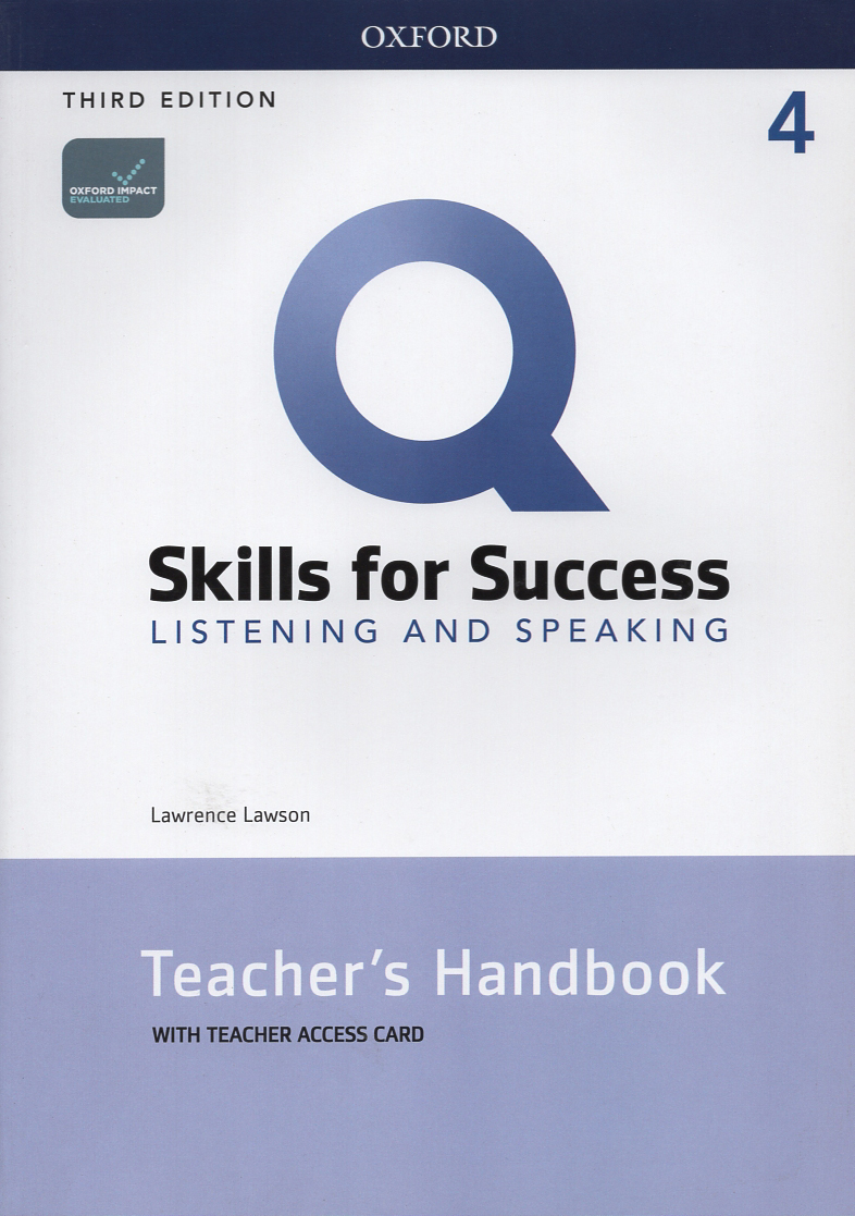 Q 3E Listening & Speaking 4 Teacher's handbook with Teacher Access Card