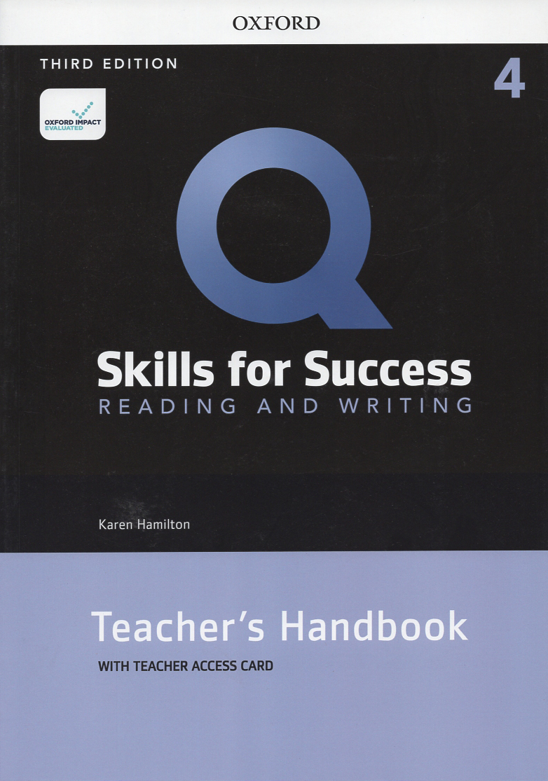 Q 3E Reading & Writing 4 Teacher's handbook with Teacher Access Card