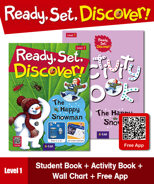 (NEW-2023) Pack-Ready, Set,, Discover! 1: The Happy Snowman