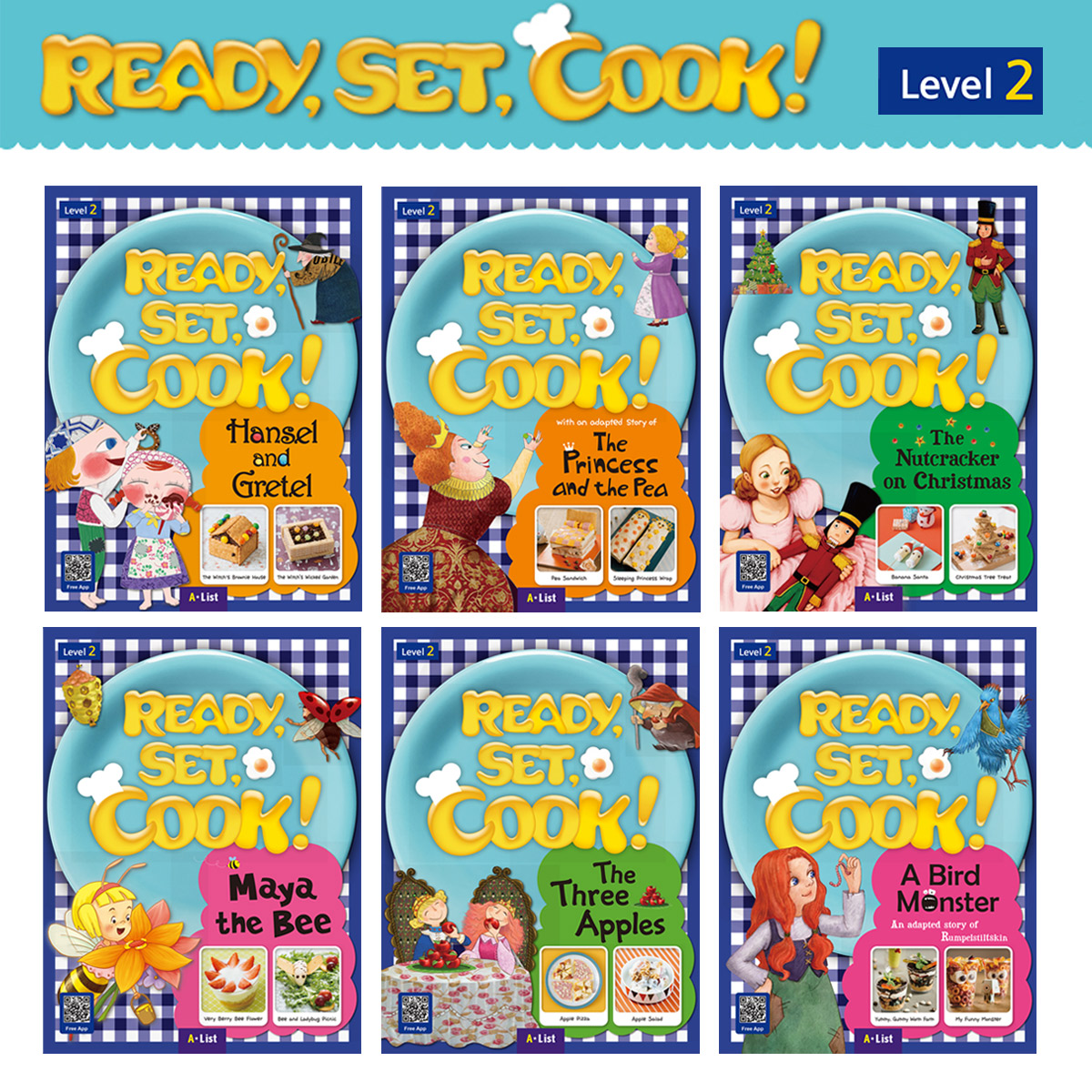 Pack-Ready, Set, Cook! Level2 6종 세트