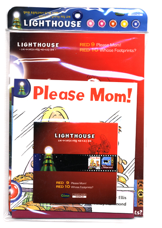 Lighthouse Red : Please Mom! / Whose Footprints? Pack (Book+Workbook+CD)