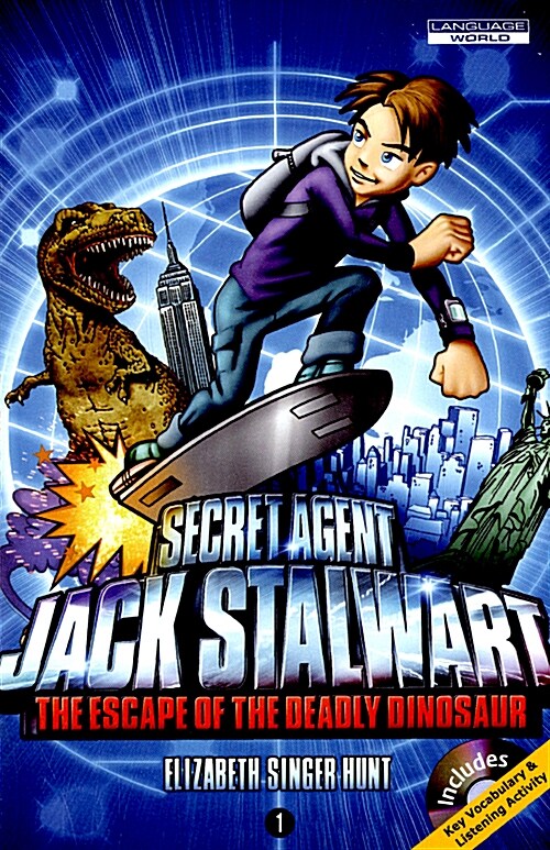 Secret Agent Jack Stalwart #1 The Escape of the Deadly Dinosaur USA (Book+CD)