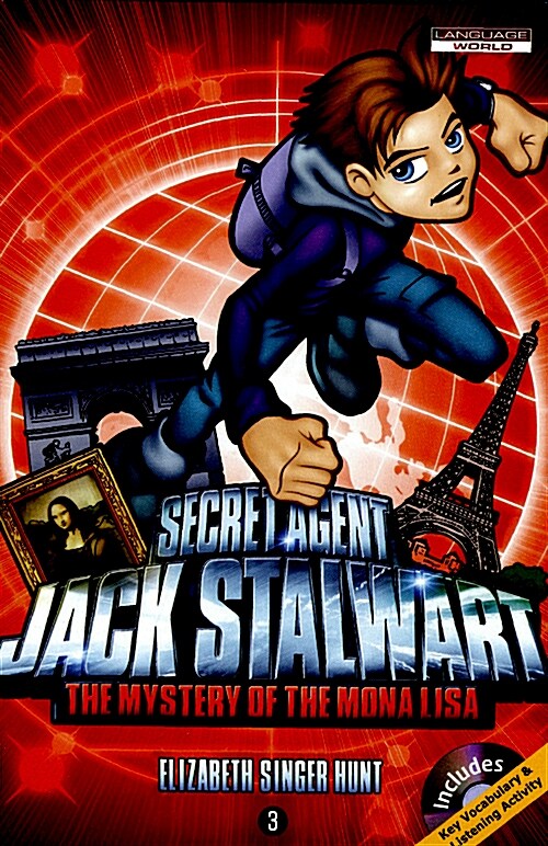 Secret Agent Jack Stalwart #3 The Mystery of the Mona LIsa France (Book+CD)