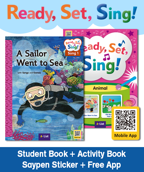 [오체영] Ready, Set, Sing! Animal : A Sailor Went to Sea / Old MacDonald Had a Farm (Student Book + Digital CD + Activity Book + Saypen Sticker)