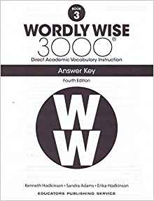 Wordly Wise 3000: Book 03 Answer Key [4th Edition]