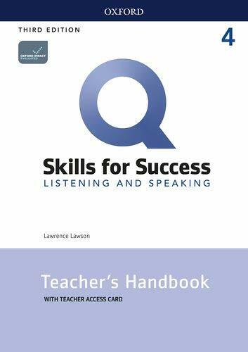 Q 3E Listening & Speaking 4 Teacher's handbook with Teacher Access Card