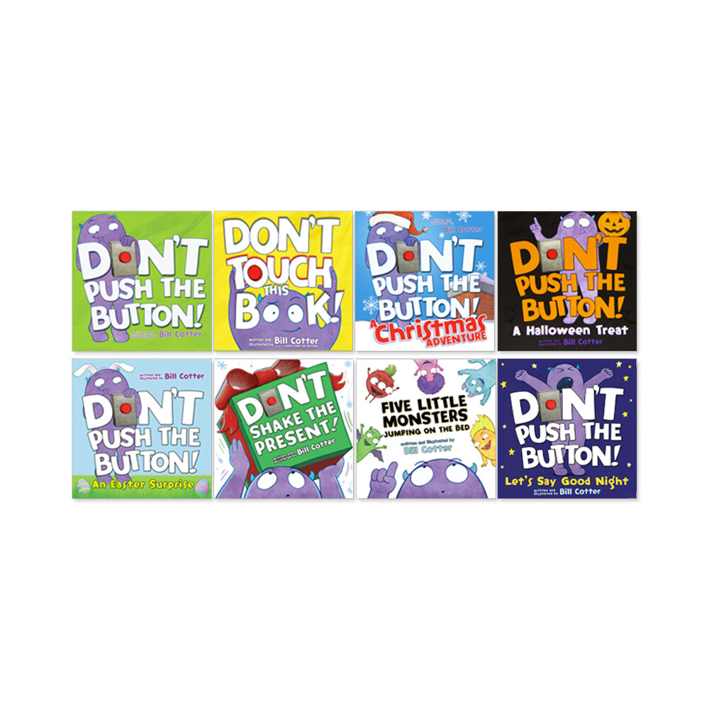 Bill Cotter: Don't Push the Button 8종 Set (Board book)