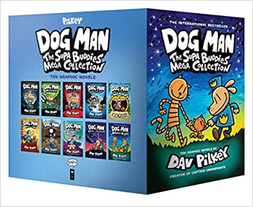 Dog Man #1-10 Boxed Set:The Supa Buddies Mega Collection: From the Creator of Captain Underpants