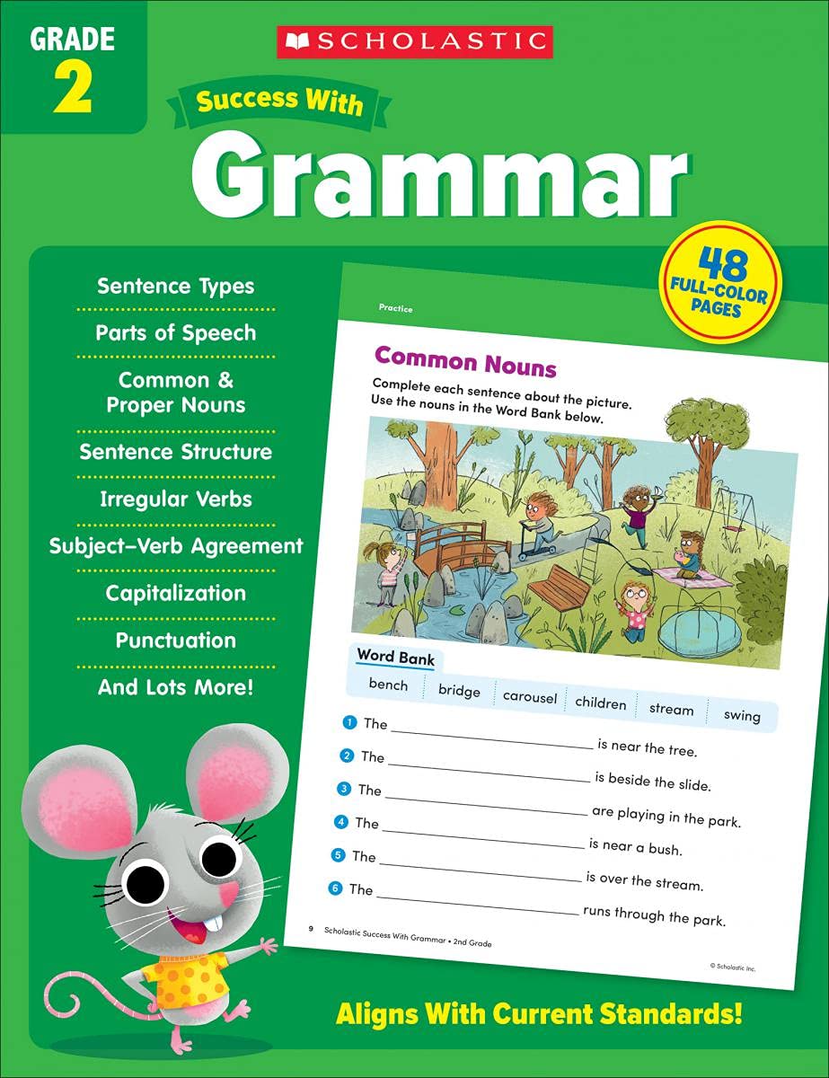 Scholastic Success With Grammar: Grade 2 Workbook