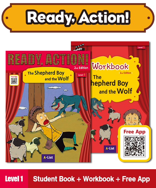 (NEW) Pack-Ready Action 2E 1 : The Shepherd Boy and the Wolf