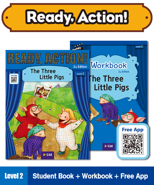 (NEW) Pack-Ready Action 2E 2 : The Three Little Pigs