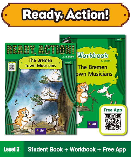 (NEW) Pack-Ready Action 2E 3 : The Bremen Town Musicians
