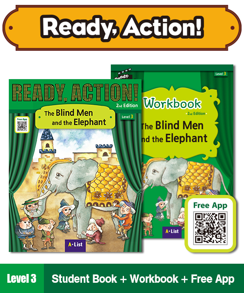 (NEW) Pack-Ready Action 2E 3 : The Blind Men and the Elephant