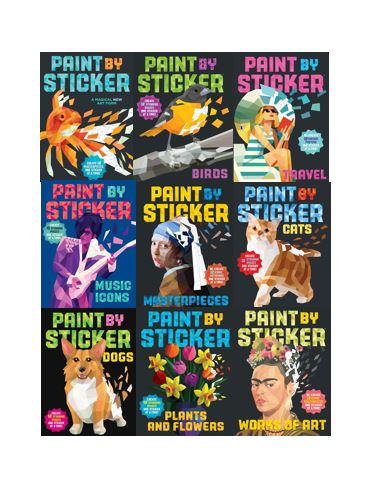 스티커로 색칠하기 Paint by Sticker 9종 (Paperback)