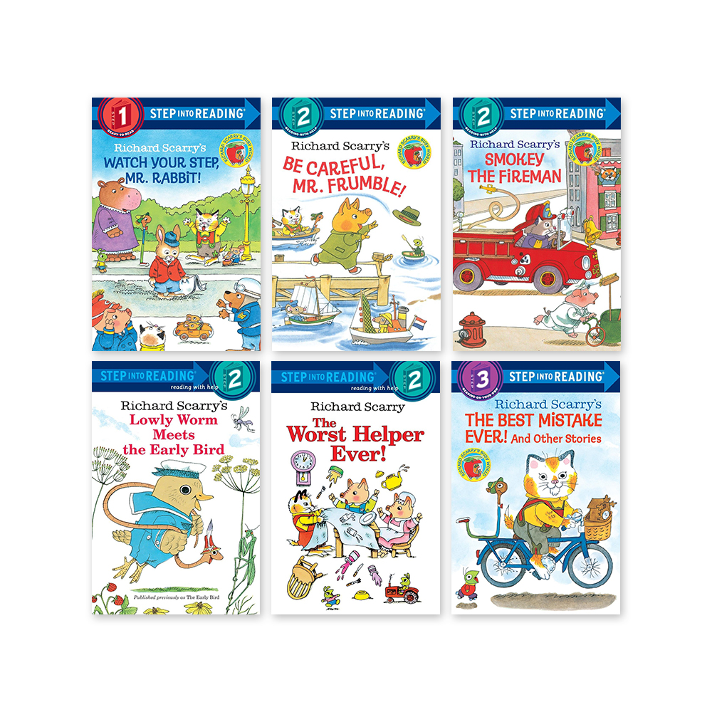 Step into Reading(Step1,2,3): Richard Scarry 6종 세트