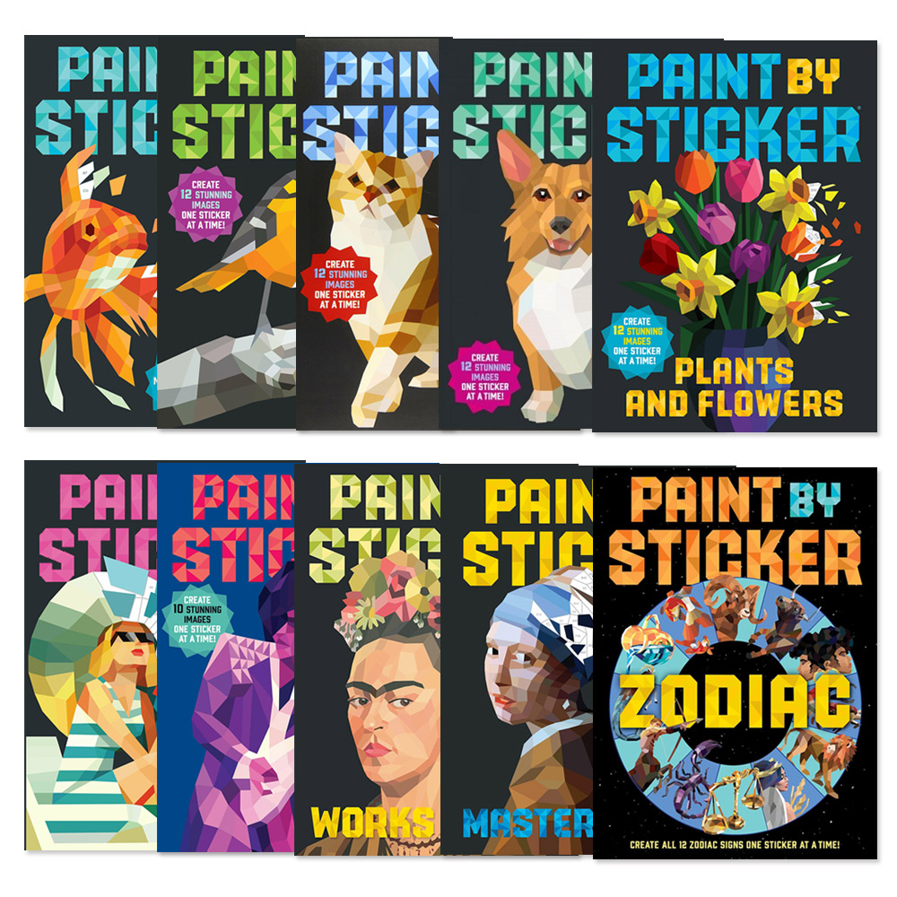 Paint by Sticker 스티커로 색칠하기 10종 (Paperback)