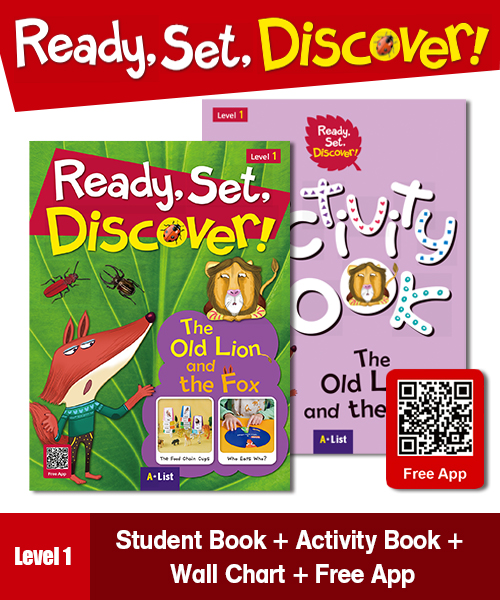 (NEW-2023) Pack-Ready, Set,, Discover! 1: The Old Lion and the Fox