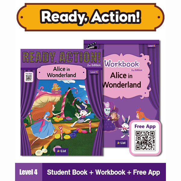 (NEW-2023) Pack-RA 2E 4: Alice in Wonderland (Drama Book + Workbook + Free App)