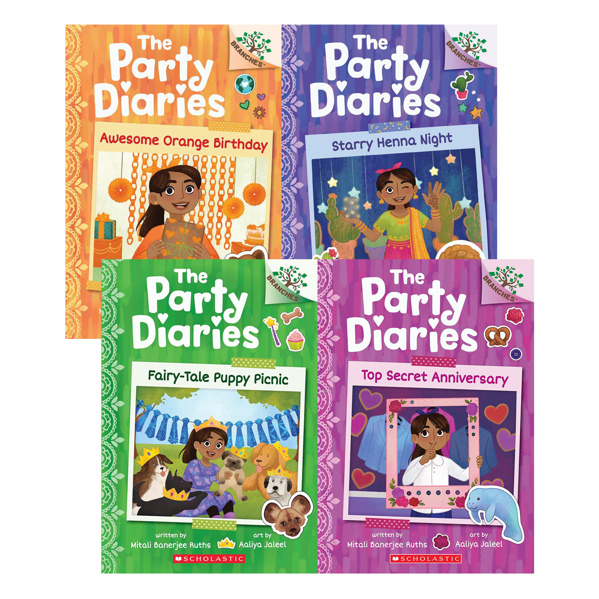 The Party Diaries 4종 세트(#1~4) (A Branches Book)