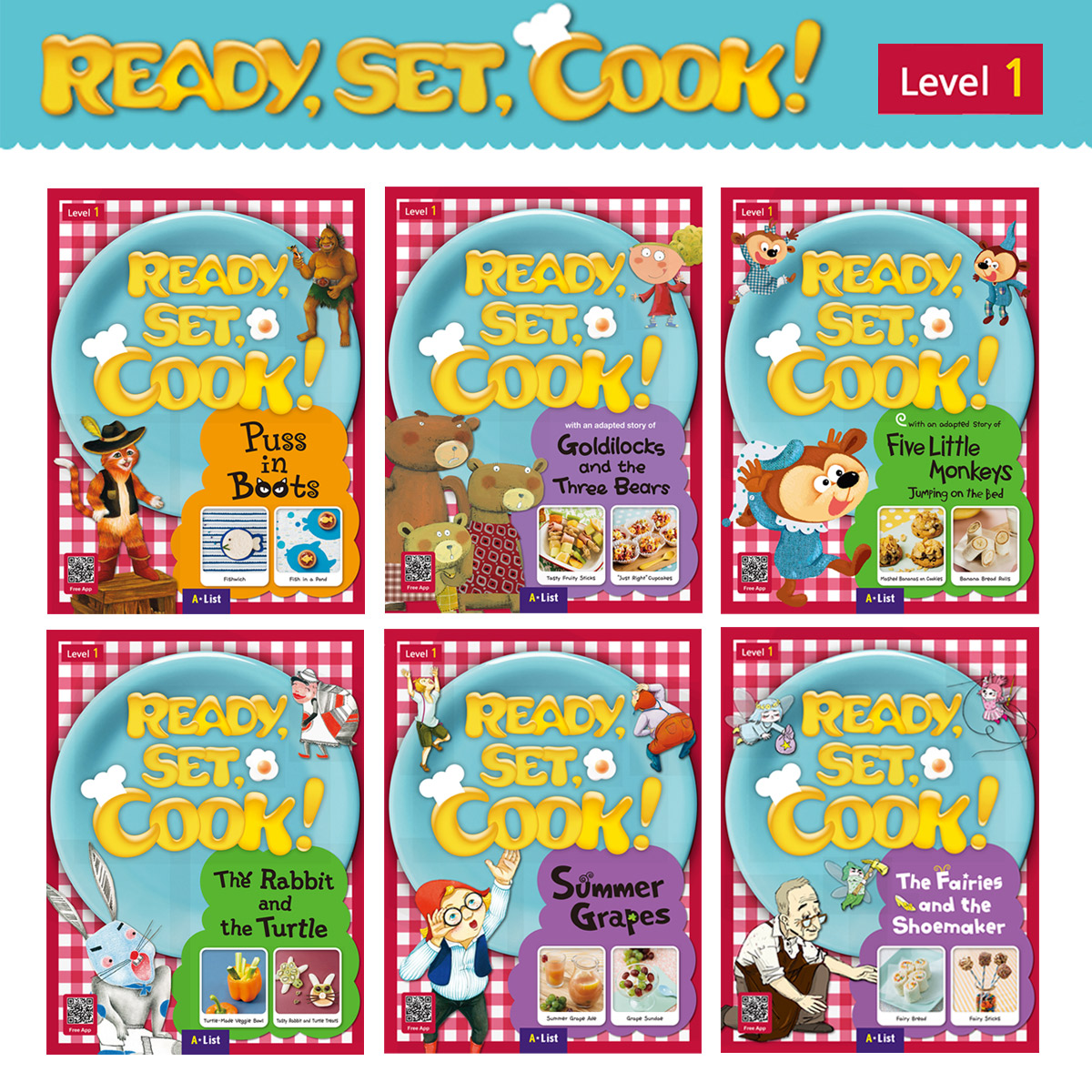 Pack-Ready, Set, Cook! Level1 6종 세트