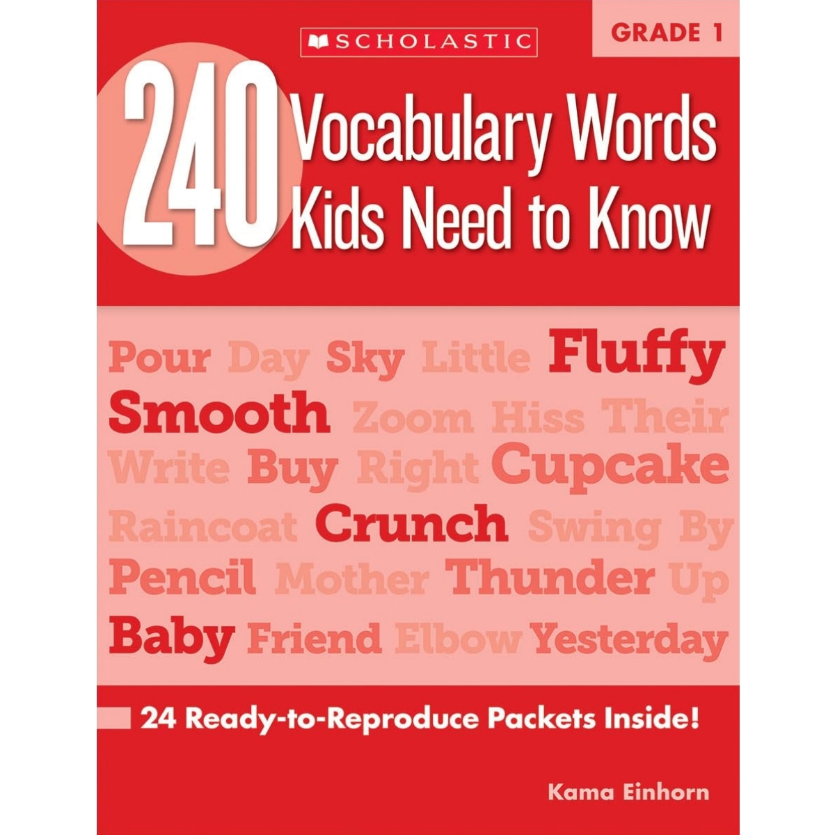 240 Vocabulary Words Kids Need to Know: Grade 1: 24 Ready-to-Reproduce Packets Inside!