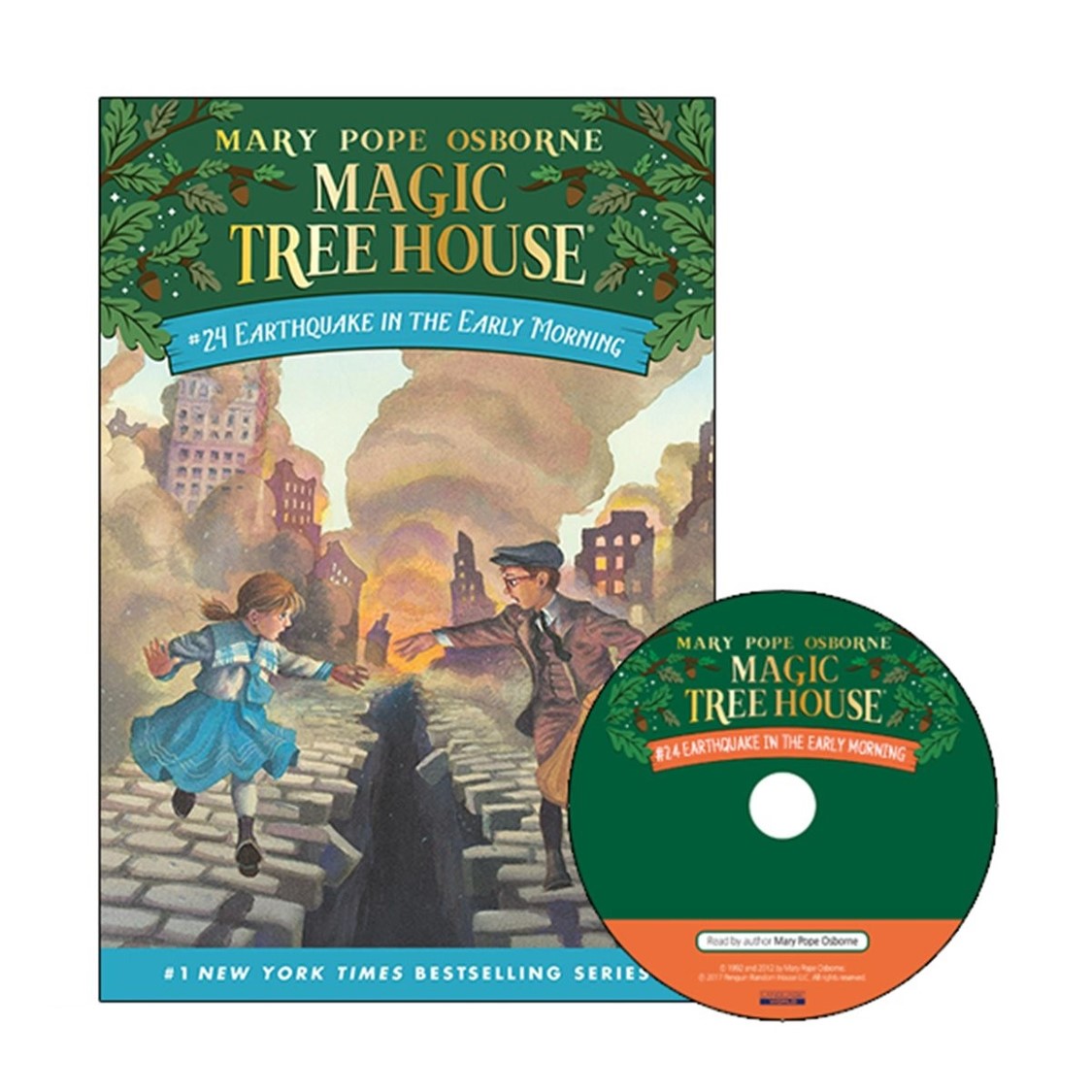 Magic Tree House #24 Earthquake In The Early Morning (Paperback+Audio CD)
