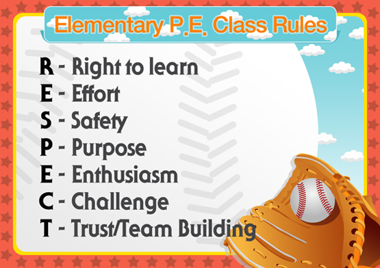 Elementary P.E Class Rules1